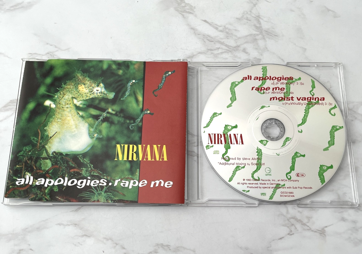 Nirvana All Apologies Rape Me CD Single GERMANY Geffen GED21880