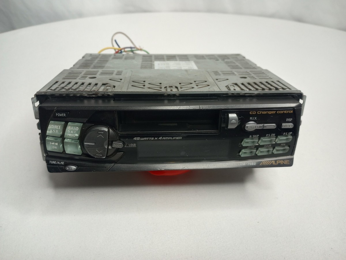 ALPINE TDM-7529 Detachable Face Head Unit Cassette Receiver Old