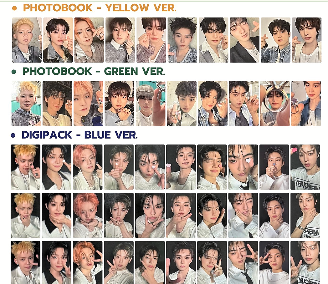 TREASURE SPECIAL MINI ALBUM PLEASURE YELLOW BLUE ALBUM PHOTOCARD