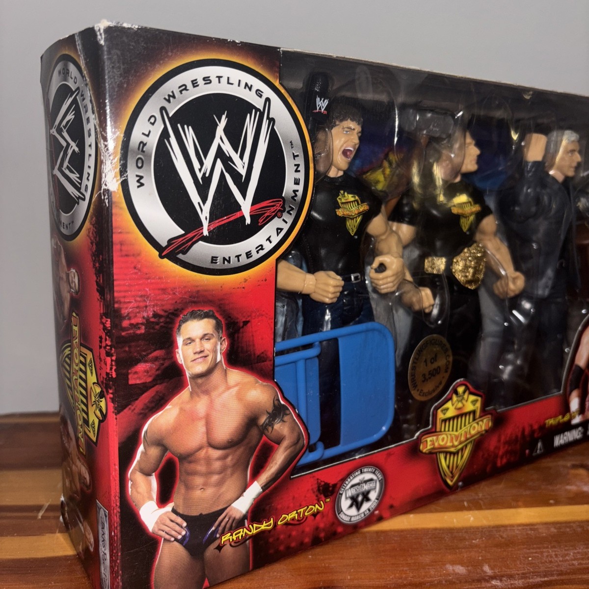 EVOLUTION - 1 of 3500 Exclusive Jakks - RARE Ric Flair Randy Orton