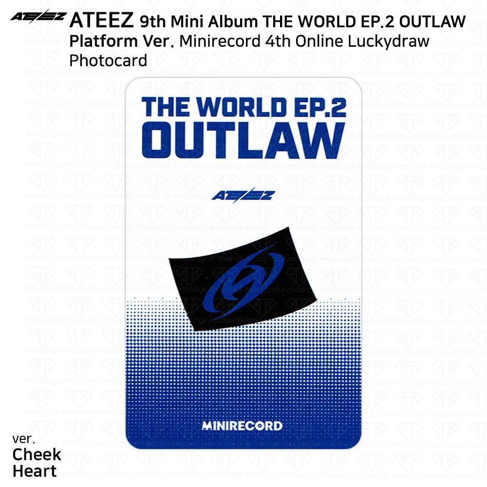ATEEZ THE WORLD EP.2 OUTLAW Minirecord 4th Online Lucky Draw