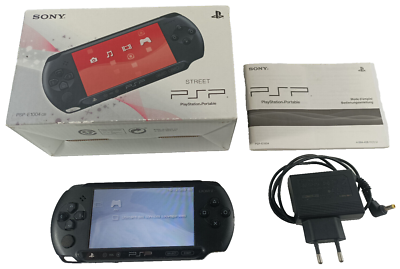 Sony PSP-E1004 Portable Console Street Charcoal Black In Box