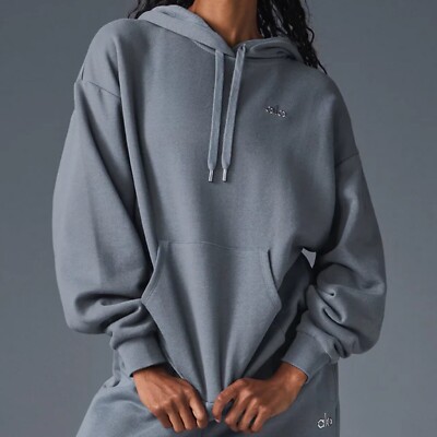Alo Yoga Accolade Hoodie Steel Grey M | eBay