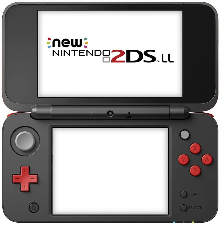 USED Japanese New Nintendo 2DS XL LL Mario Kart 7 RED BLACK with