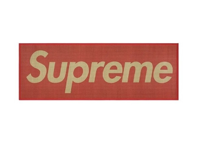 SUPREME Woven Straw Mat Red 27