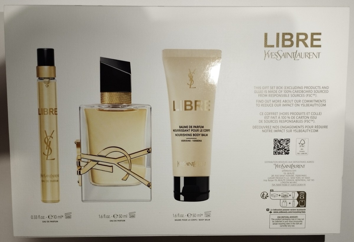 🇫🇷 Yves Saint Laurent Gift Set Box Eau de Parfum Libre 50ml 1.69