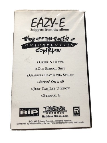 B.G. Knocc Out - Eazy-E's Protege - Compton Rap CD - BG West Coast