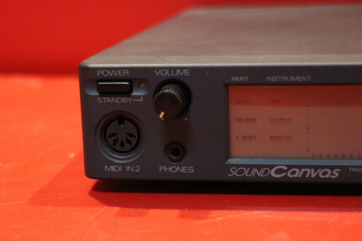 USED Roland SC-55 sc55 mkⅡSound Canvas Module Rack Synth MIDI