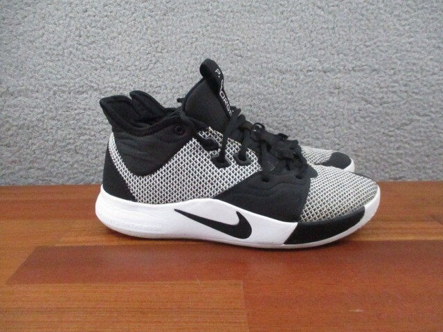 Nike Paul George 3 Basketball Shoes Men's Size 8.5 Black/White