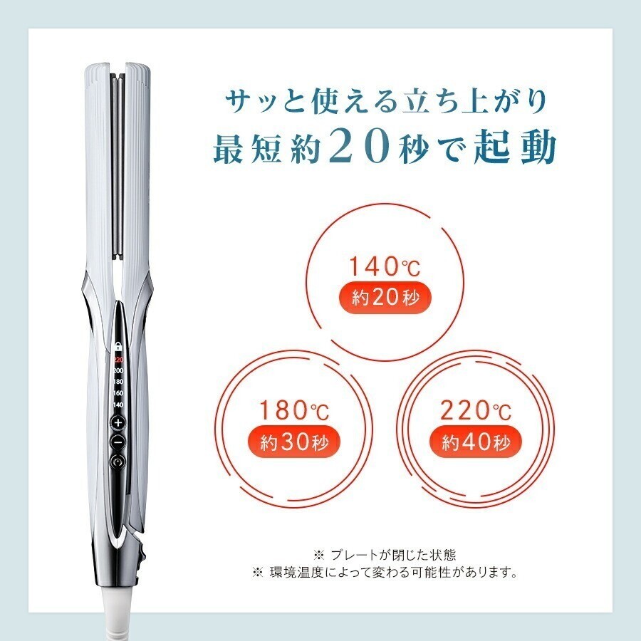 ReFa STRAIGHT IRON RE-AT-02A Hair Straightener White Black Pink