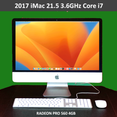2017 iMac 21.5 4K Retina | 3.6GHz i7 4-Core | 16GB | 1TB PCIe +1TB