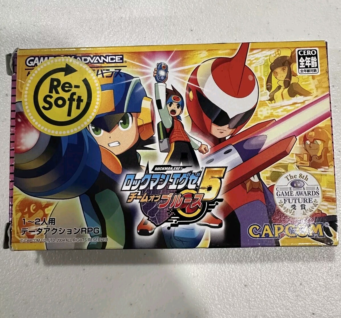 RockMan EXE 5 Team of Blues Gameboy Advance with Manual GBA