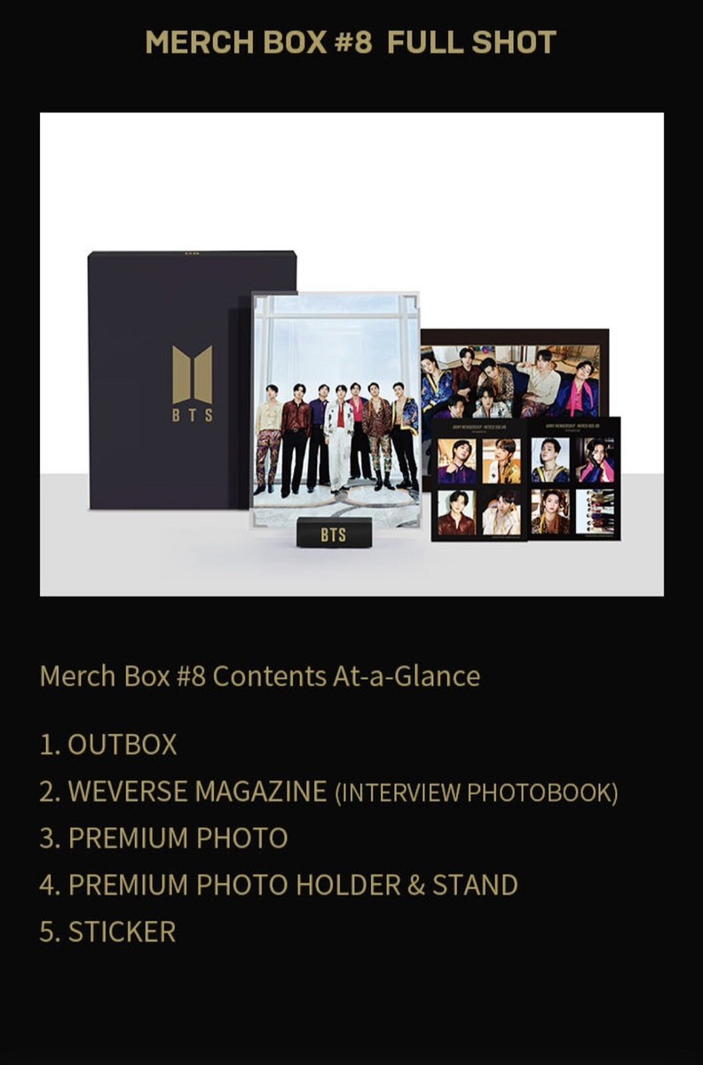 BTS MERCH BOX # 8 Official Membership ARMY NEW Picture Frame Light
