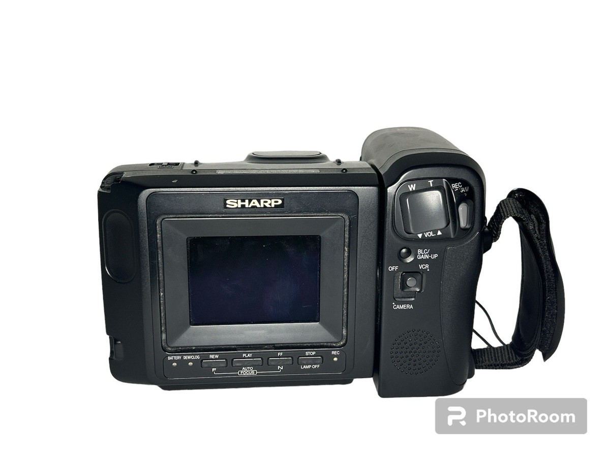 Sharp 8 Viewcam VL-E34 Hi-Fi Monaural VHS-C Video Camera w/ Bag
