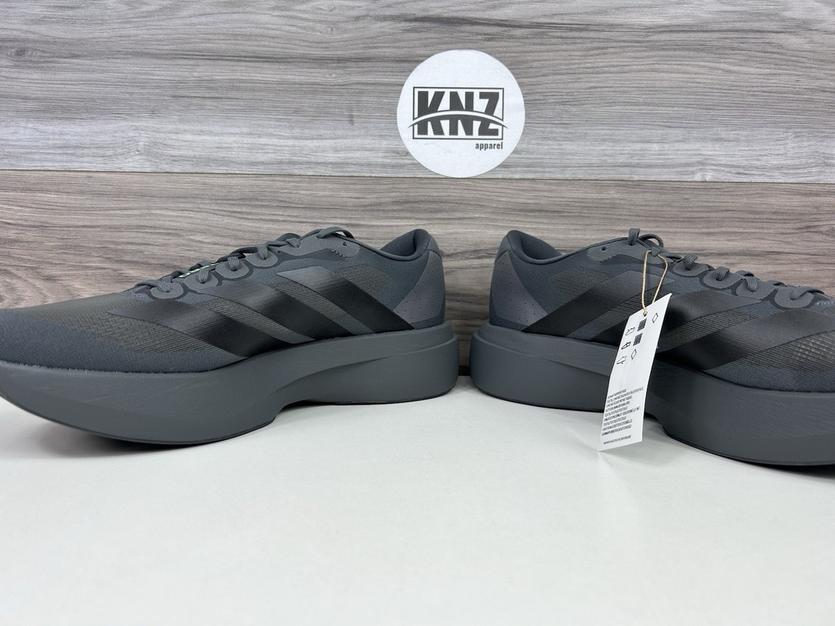 Adidas ADIZERO EVO SL Grey Five Black Lime (KJ1364) Authentic NEW