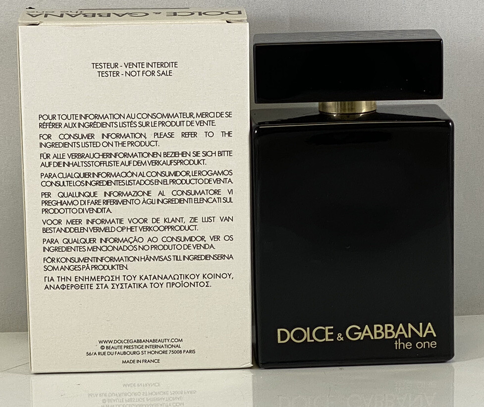 DOLCE & GABBANA THE ONE FOR MEN 100ML 3.3 OZ EAU DE PARFUM INTENSE