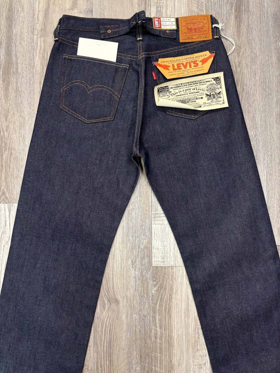 NWT Levi's LVC 1937 501xx Jeans 32x34 Made in Japan Cinchback