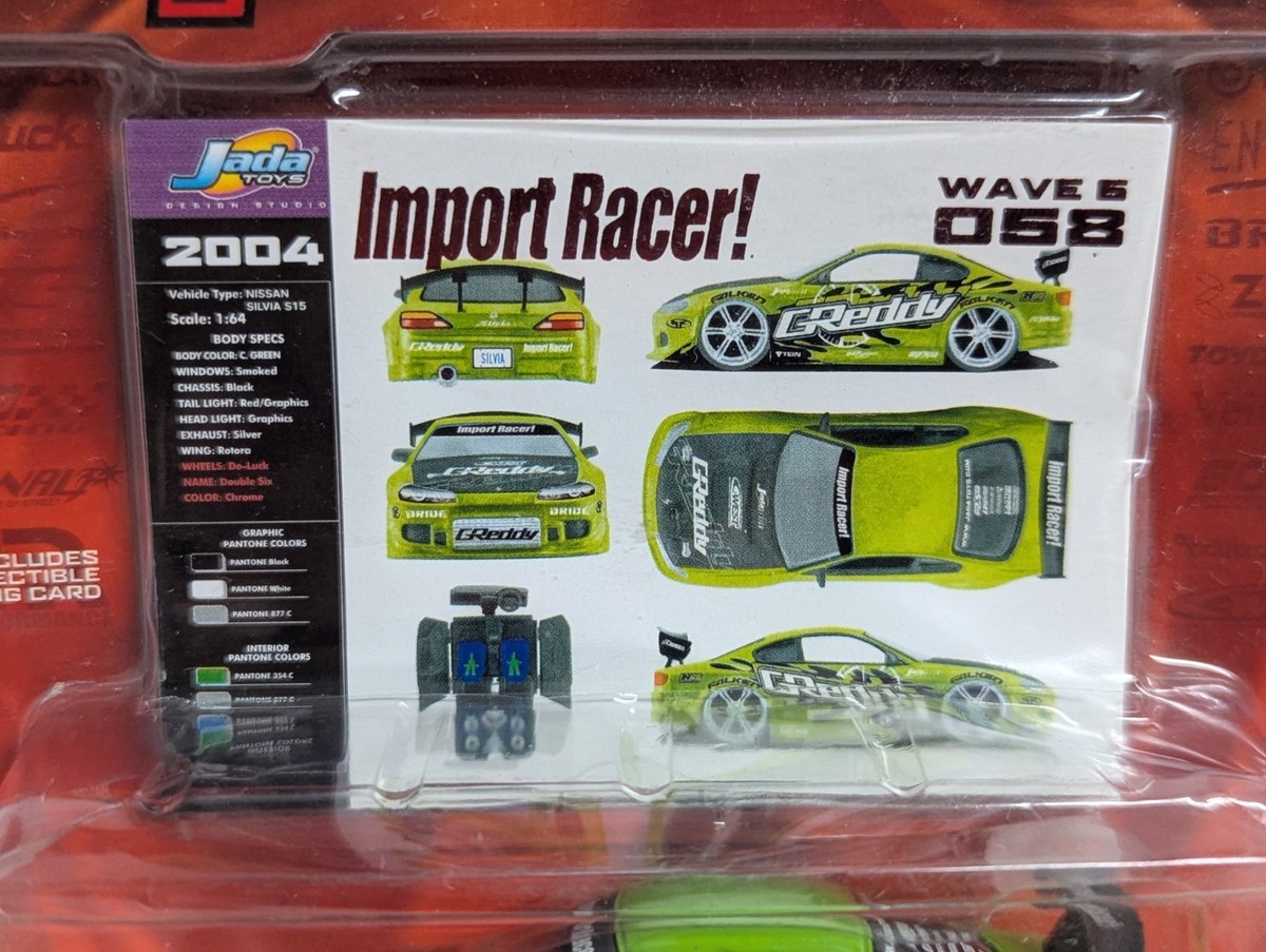 Jada Toys 1:64 Scale Die Cast Import Racer! Nissan Silvia S15 Wave