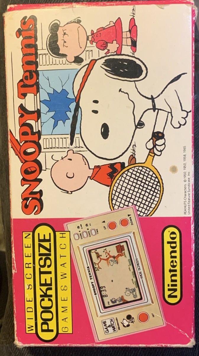 Nintendo Game & Watch Snoopy Tennis Widescreen Vntg Handheld New