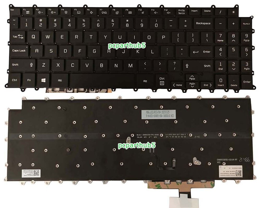 New LG Gram 15Z90P 15Z90P-G 15Z90P-K 15Z90P-N 15Z90P-P Keyboard US