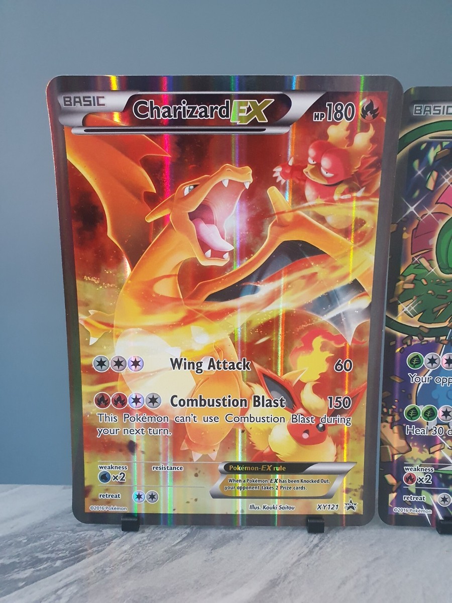 Pokémon TCG Jumbo Charizard Venusaur EX Black Star Promo Bundle