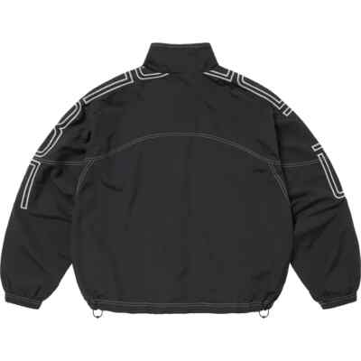 Supreme Spellout Embroidered Track Jacket Black | eBay