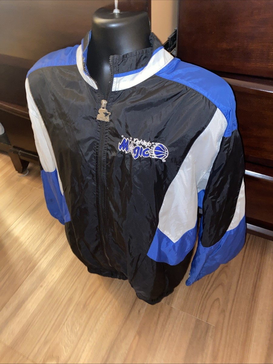 Vintage 90s Orlando Magic Starter Full Zip Windbreaker Jacket Size