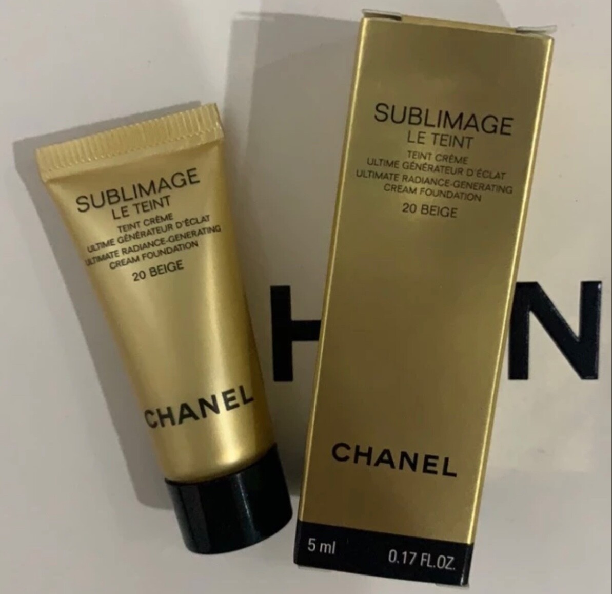 CHANEL SUBLIMAGE LE TEINT Foundation Cream 20 BEIGE Ultimate