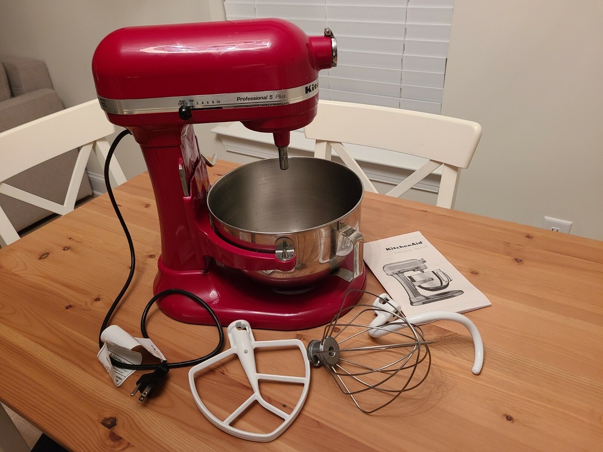 KitchenAid KV25G0XER 5 Quart Standalone Mixer - Empire Red | eBay
