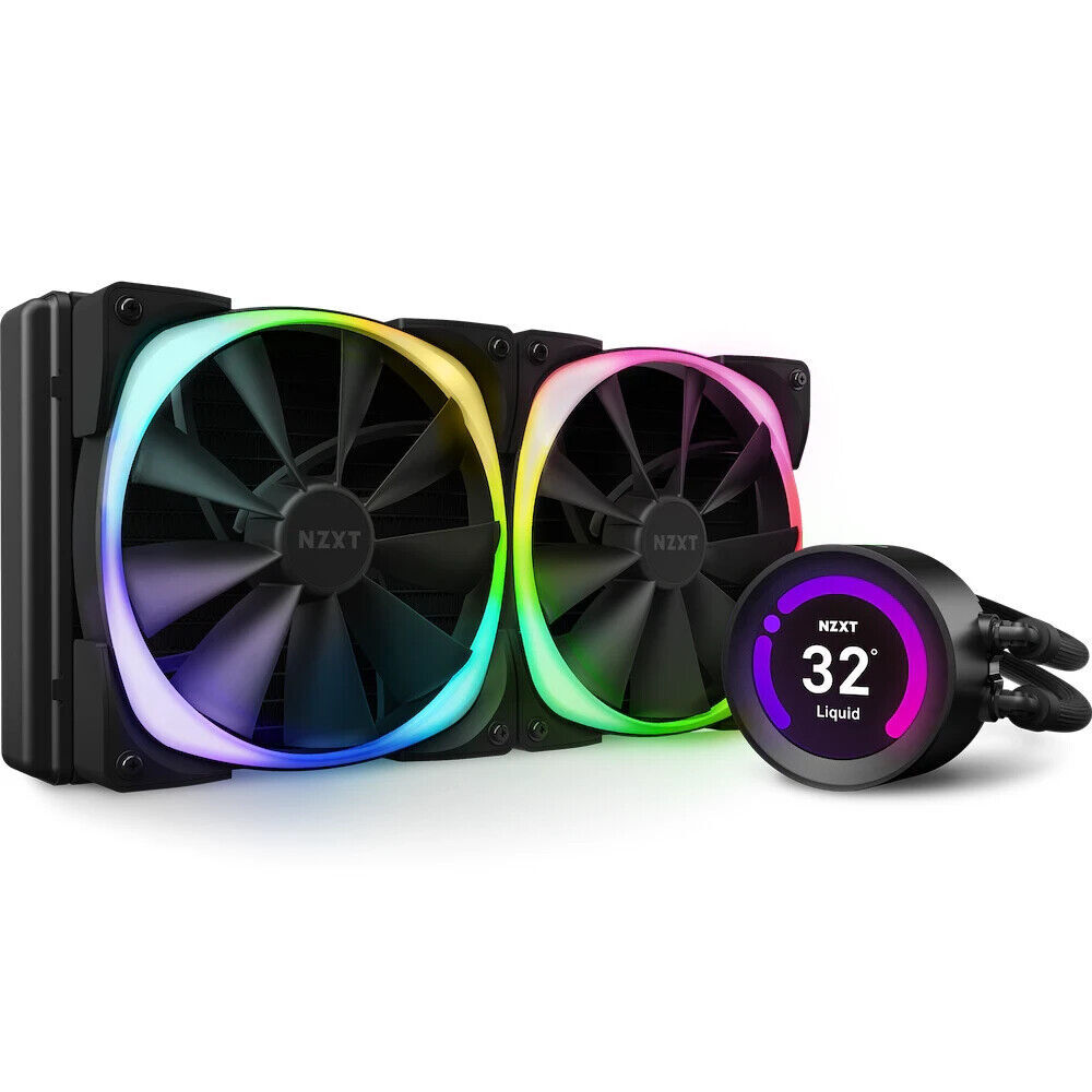 NZXT Kraken Z63 RGB 280mm Liquid Cooler with LCD Display-Black | eBay