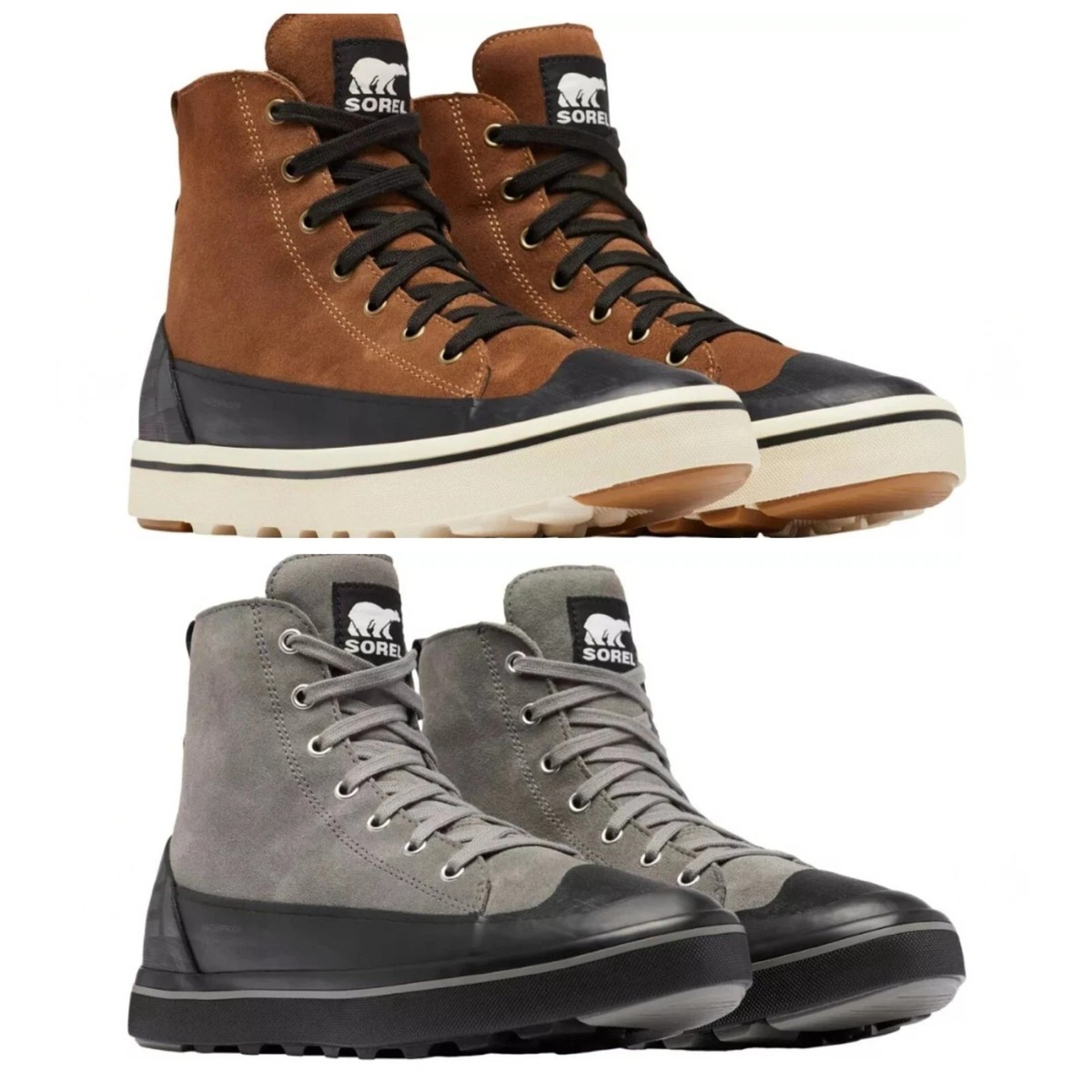 SOREL Men's Cheyanne Metro II Sneak Waterproof Boots - Grey or Tan
