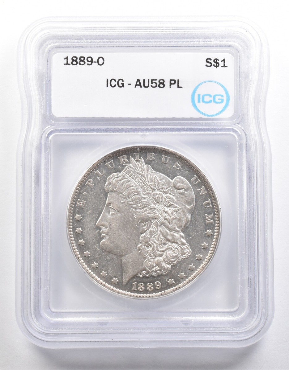 1889-O Morgan Silver Dollar AU58 PL ICG *3985 | eBay