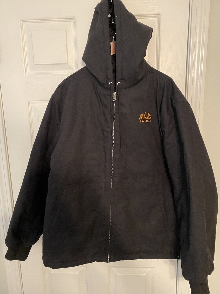 2XL Mac Tools Jacket Black Work Wear Workwear Coat Canvas Quilt