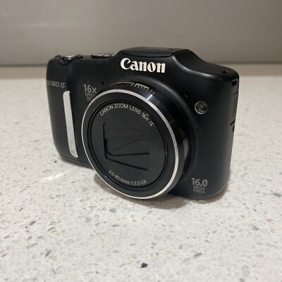 Canon PowerShot SX160 IS 16x Zoom (black) PC1816 | eBay