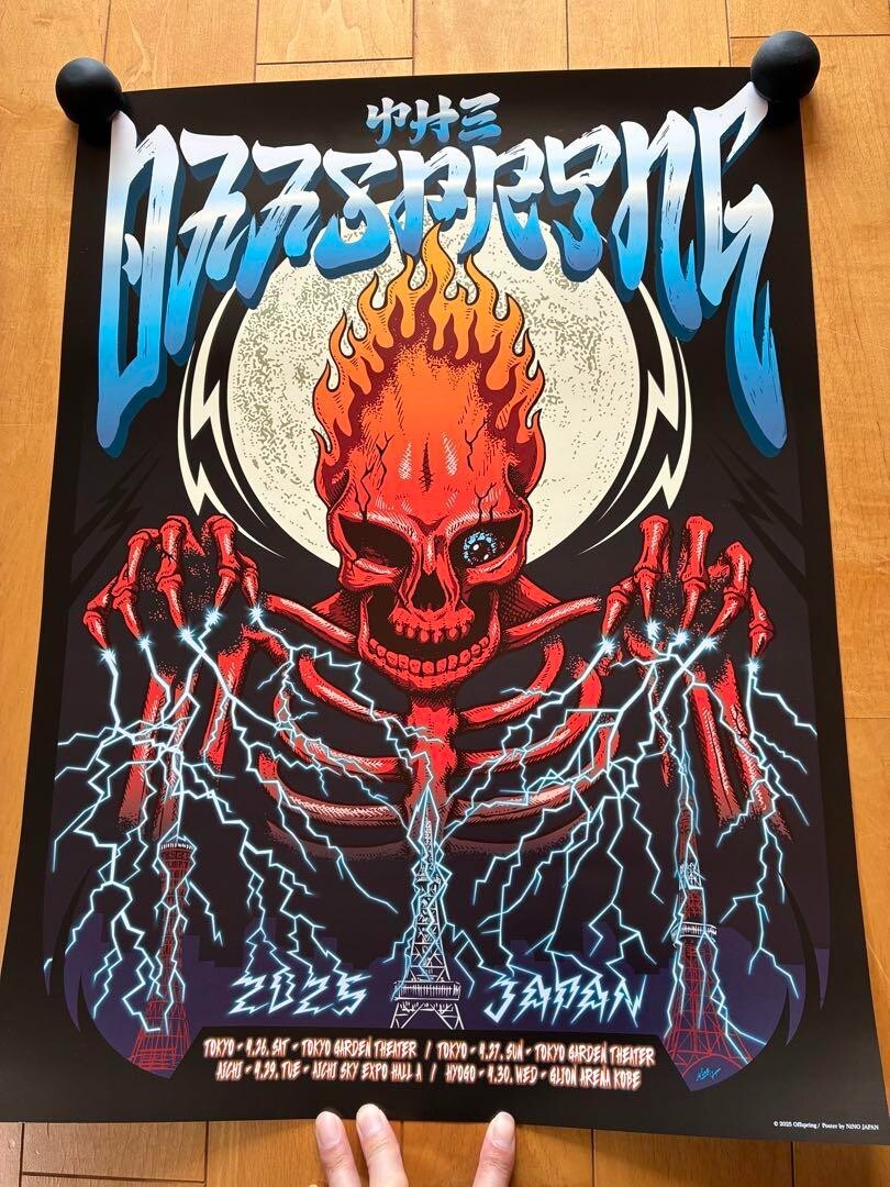 Offspring / Japan Tour 2025 Concert Original Gig Poster 18x24in
