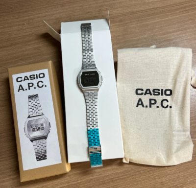 Casio x A.P.C. A1000ACD-7 Limited Edition Stainless Steel Digital