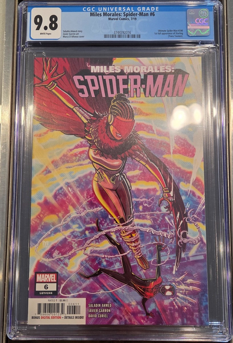 Miles Morales Spider Man #6 CGC 9.8 1st Appearance of Starling