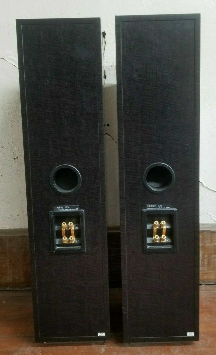 Pair INFINITY Black Onyx Interlude IL30 Bi-Wired Front Tower