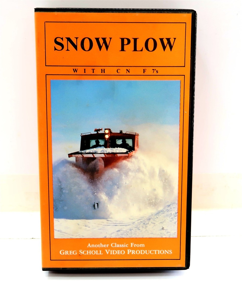 SNOW PLOW WITH CN F7'S VHS VCR Tape Train Railroad Related by Greg