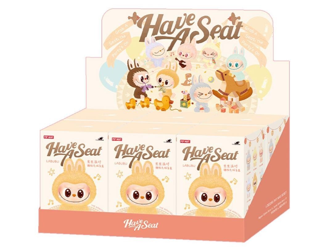 LABUBU THE MONSTERS Have a Seat Series Plush Toy POP MART 6-Pack