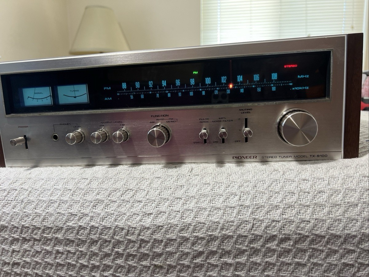 Vintage Pioneer TX-9100 AM/FM Stereo Radio Tuner Tested Fully