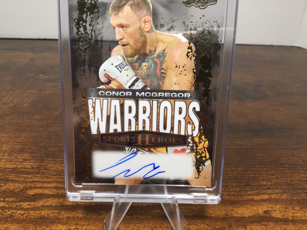 leaf art of sports ufc コナー・マクレガー サインカード leaf art of