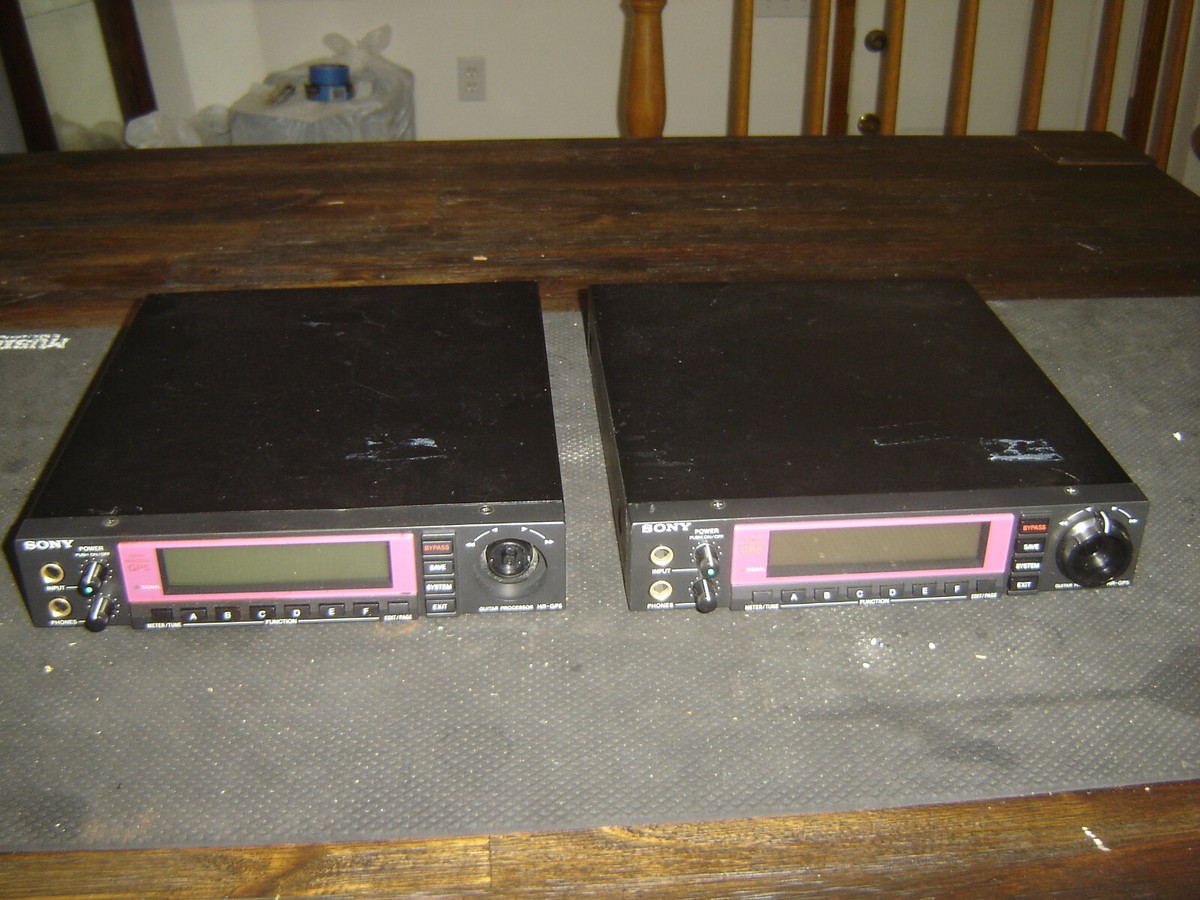 Sony HR-GP5, Pair, Guitar Processor, FX, Effects, Vintage Unit