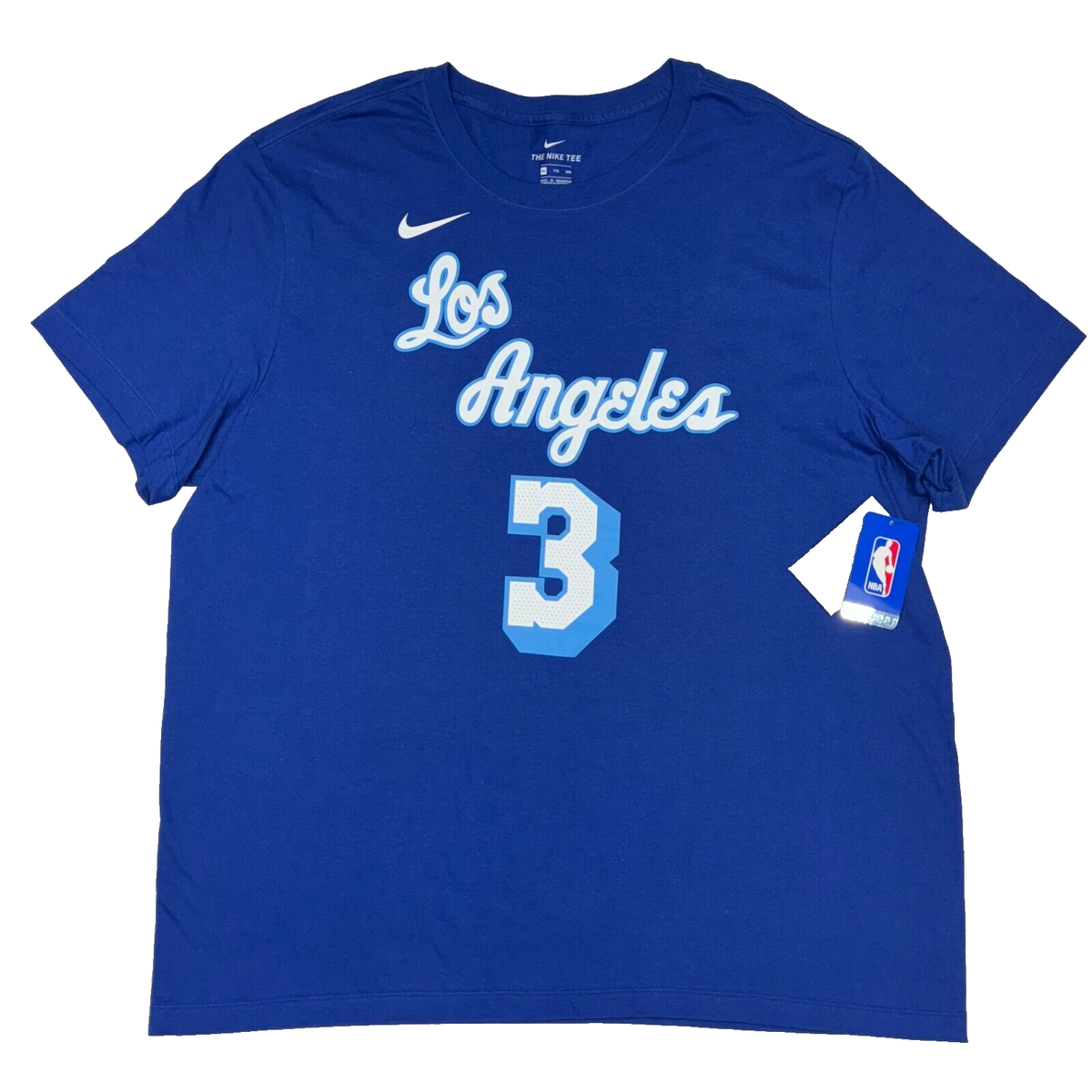 NEW Anthony Davis Blue Los Angeles Lakers Nike Classic Edition T