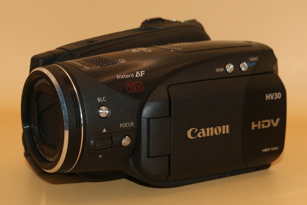 Canon VIXIA HV30 HDV miniDV Tape Camcorder – High Definition