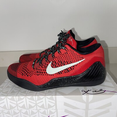 Nike Kobe IX 9 Elite Low University Red Custom Black Size 11 Mens