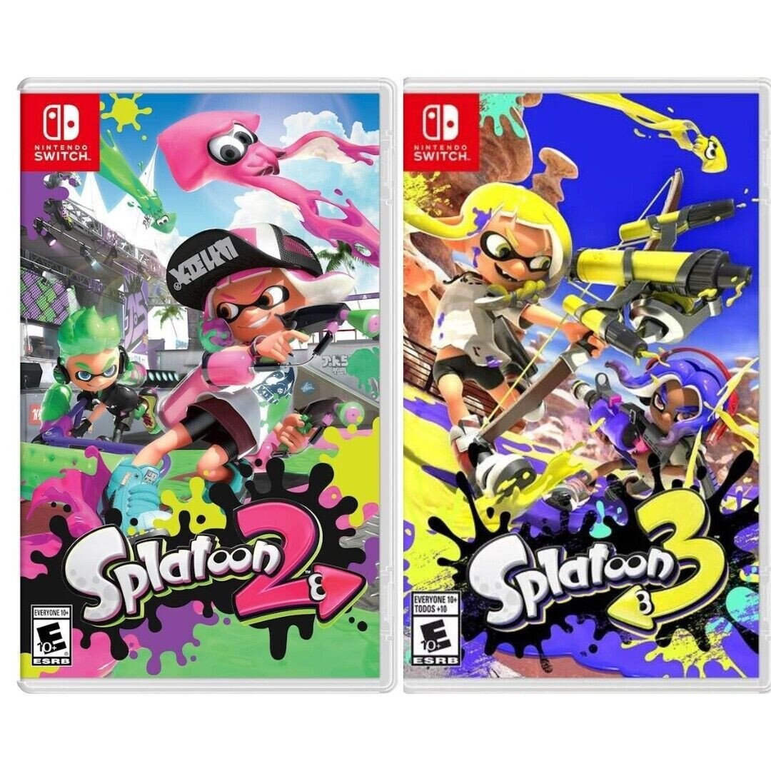 Splatoon 2 & 3 Nintendo Switch Brand New Game Bundle (2017
