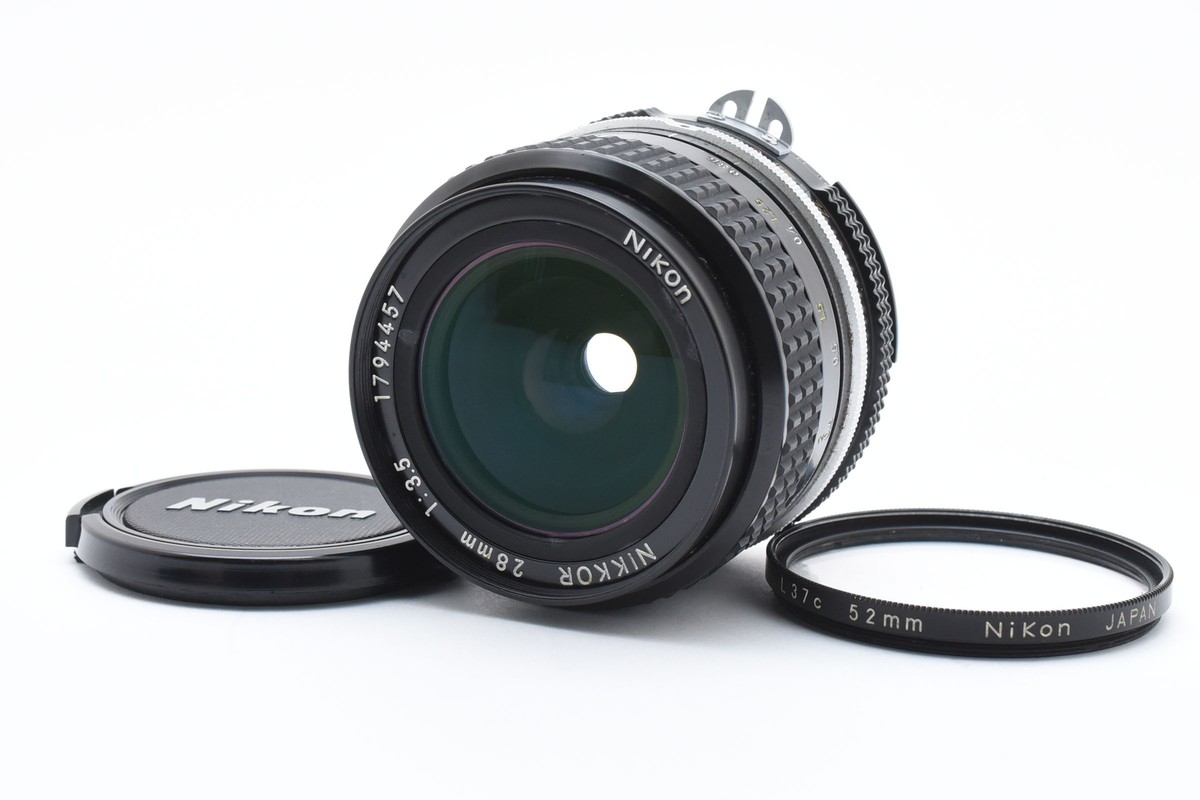 Nikon Ai Nikkor 28mm f/3.5 MF Wide Angle Lens F Mount Japan