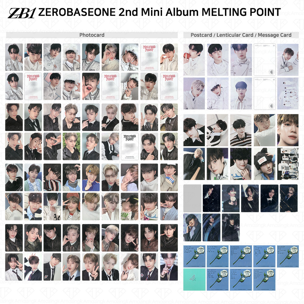 ZEROBASEONE ZB1 2nd Mini Album Melting Point Photocard Postcard