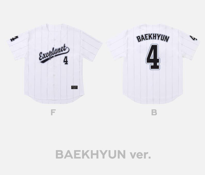 EXO EXIST Cream Soda POP-UP OFFICIAL MD GOODS BASEBALL UNIFORM VER
